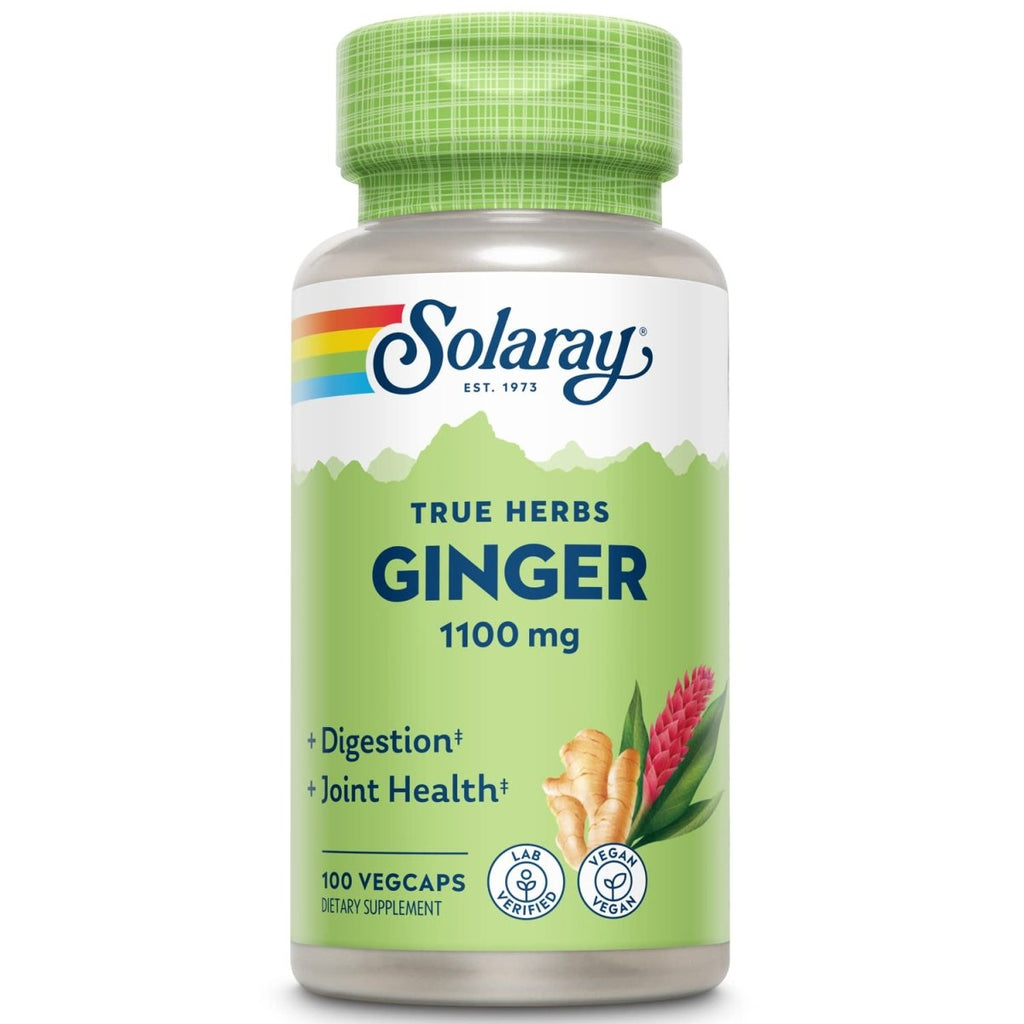 SOLARAY Ginger Root 1100mg 100 VegCaps