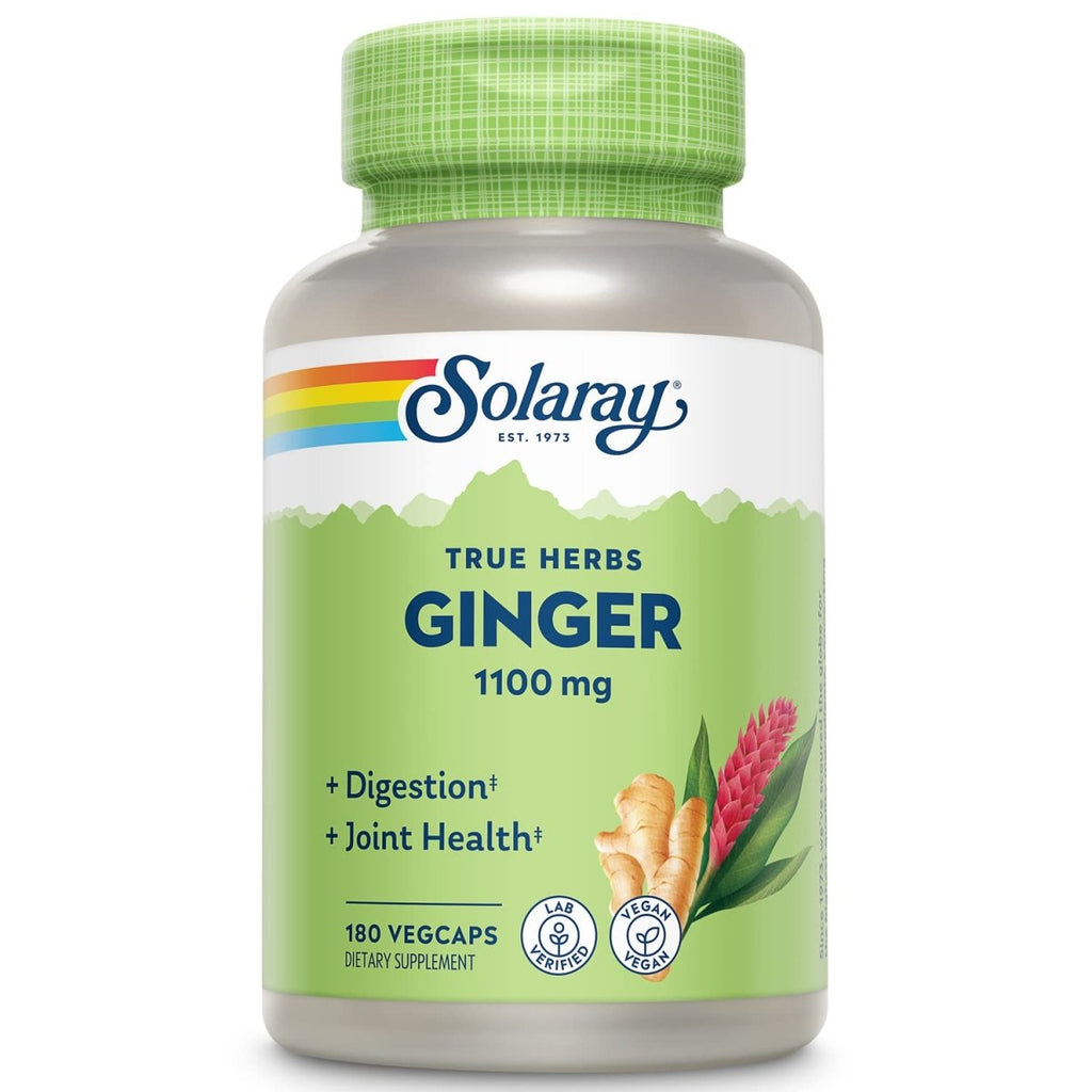 SOLARAY Ginger Root 1100mg 180 VegCaps