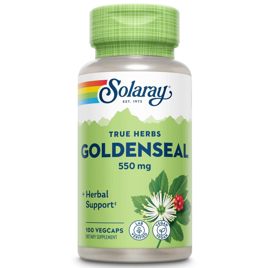 SOLARAY Hydraste du Canada - Soutien digestif, immunitaire et respiratoire - 100 gélules végétales