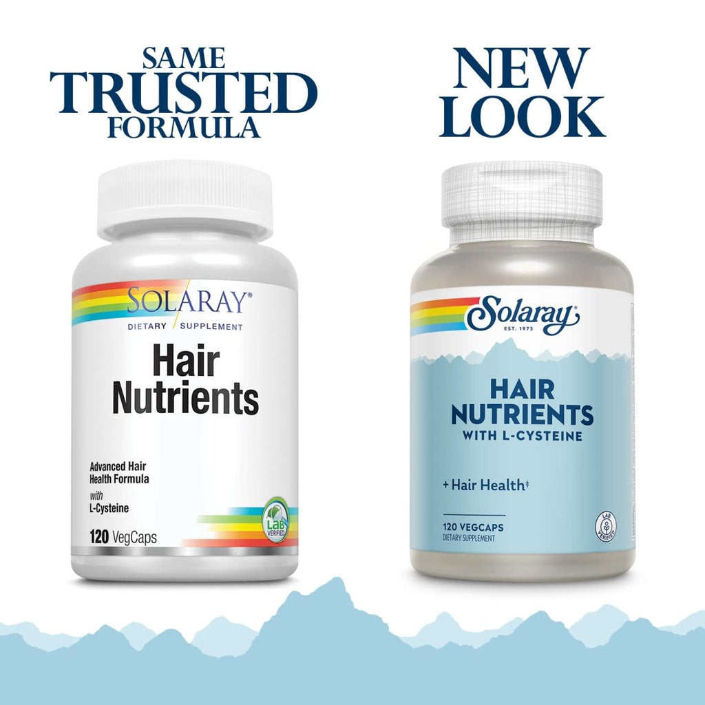 SOLARAY Hair Nutrients Capsules 120 Count