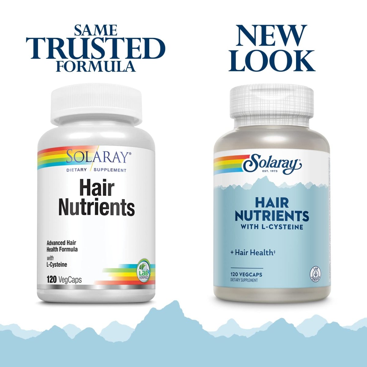 SOLARAY Hair Nutrients Capsules 120 Count