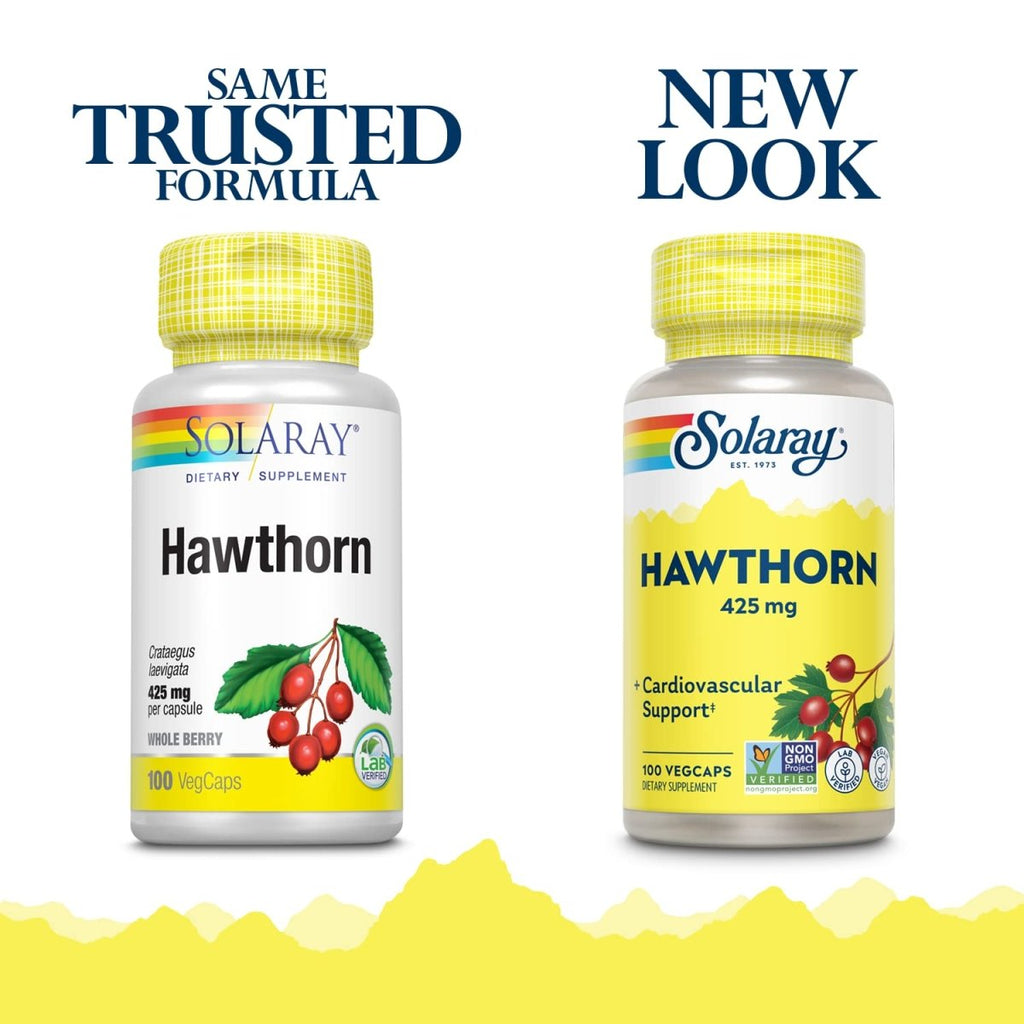 SOLARAY Hawthorn Berry 425mg 100 VegCaps