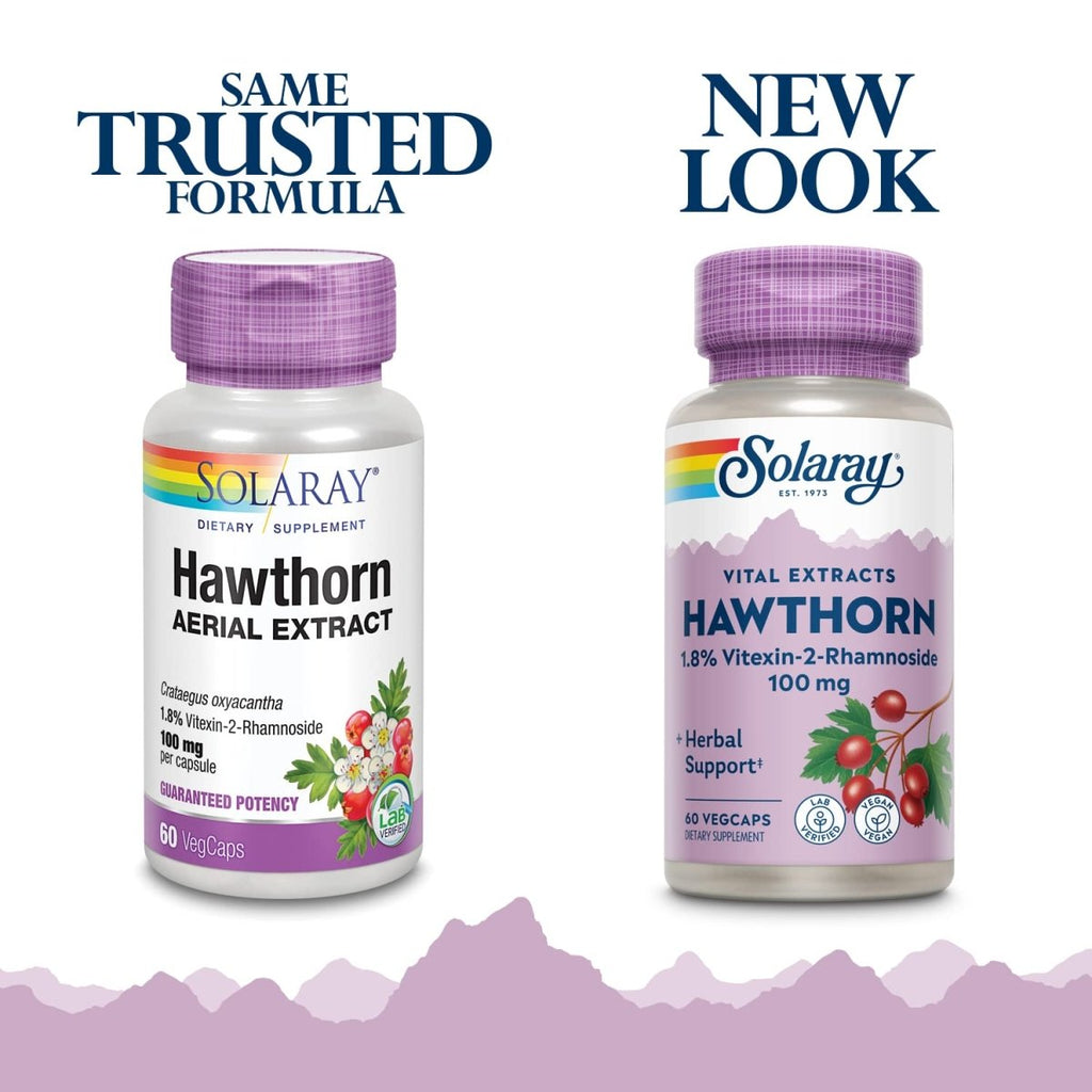 SOLARAY Hawthorn Extract 100mg - 60 CT