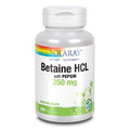 SOLARAY HCL avec Pepsine - Soutien Digestif - 250 MG (180 Gélules)