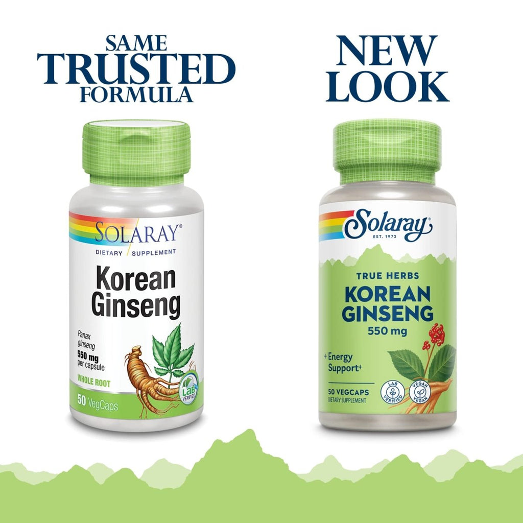 SOLARAY Korean Ginseng 550 mg 50 VegCaps