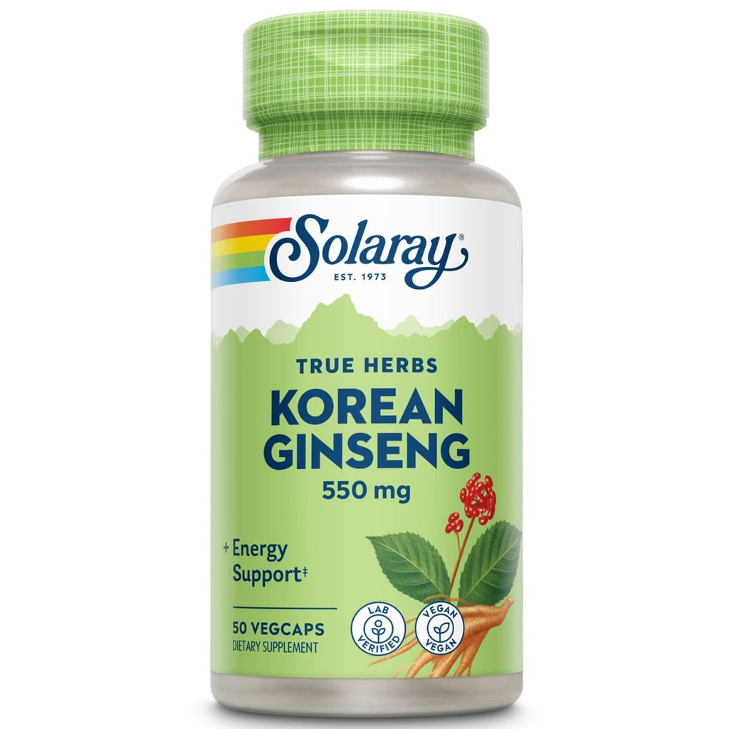 SOLARAY Korean Ginseng 550 mg 50 VegCaps