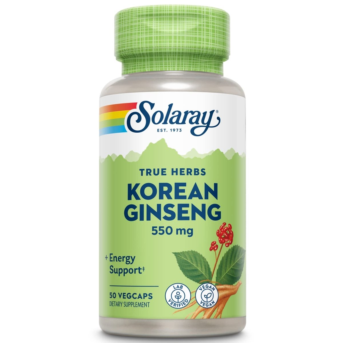 SOLARAY Korean Ginseng 550 mg 50 VegCaps