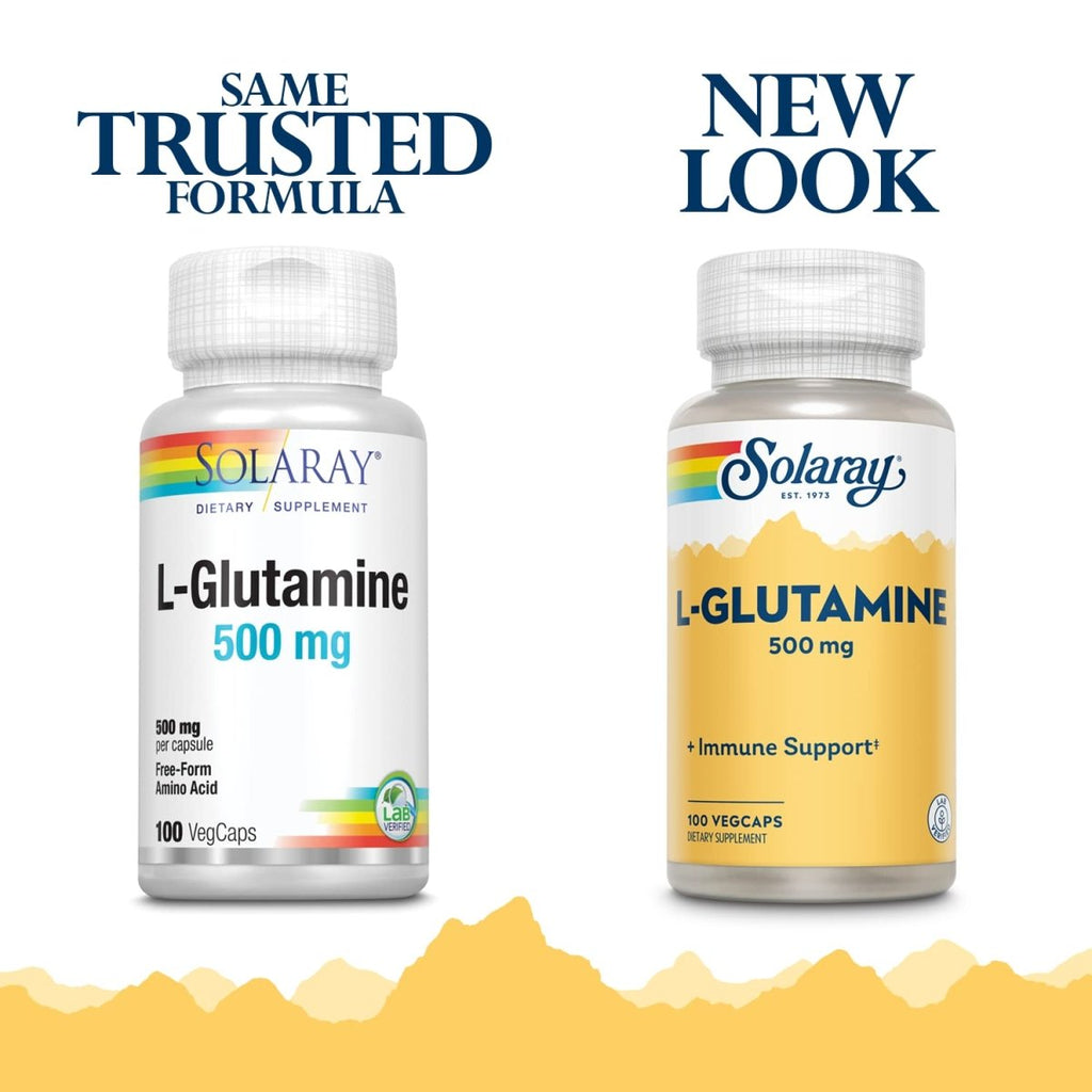 SOLARAY L-Glutamine 500mg - 100 Végécaps