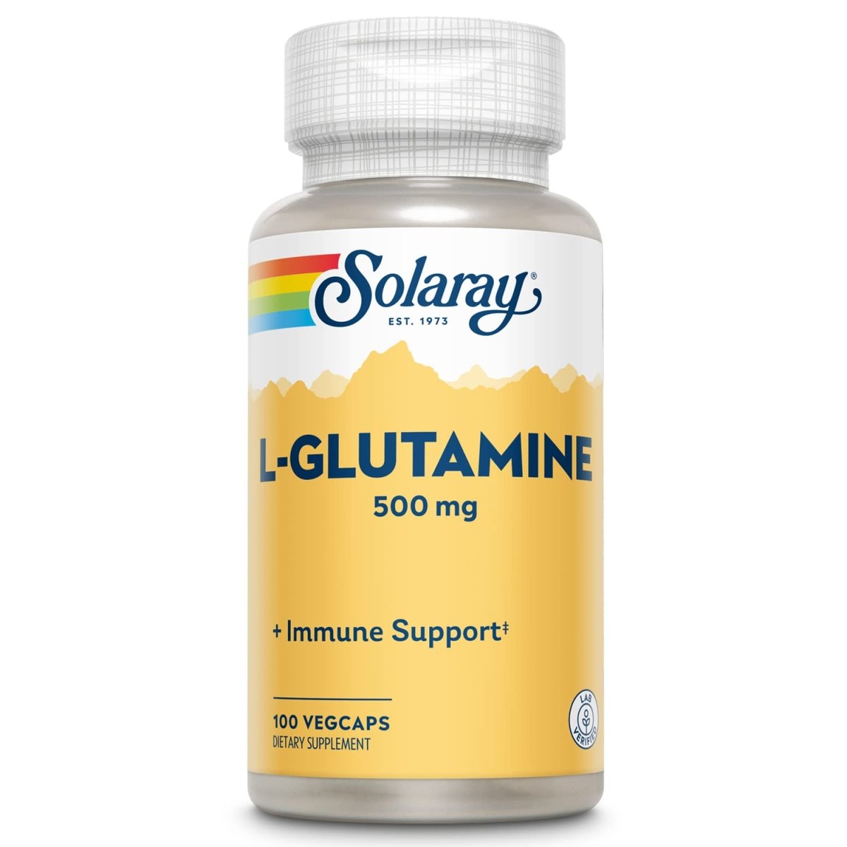 SOLARAY L-Glutamine 500mg - 100 Végécaps