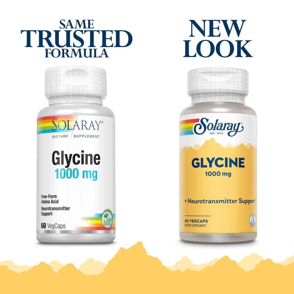 SOLARAY L-Glycine, Gélule Végétarienne (Btl-Plastique) 60 gél.