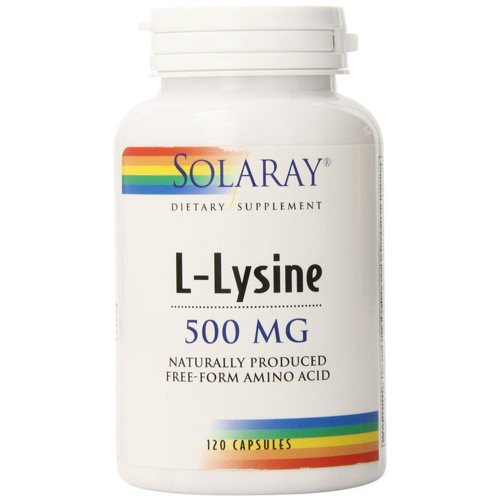 SOLARAY L-Lysine 500mg 120 VegCaps