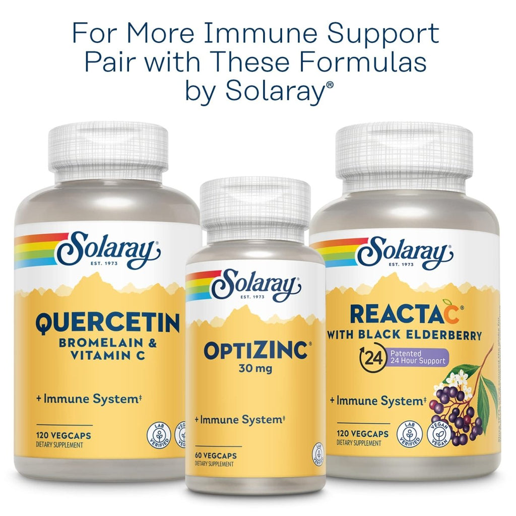 Solaray L-Lysine Monolaurine Soutien Immunitaire - Formule Puissante pour une Fonction Optimale du Système Immunitaire - 60 Gélules Végétales