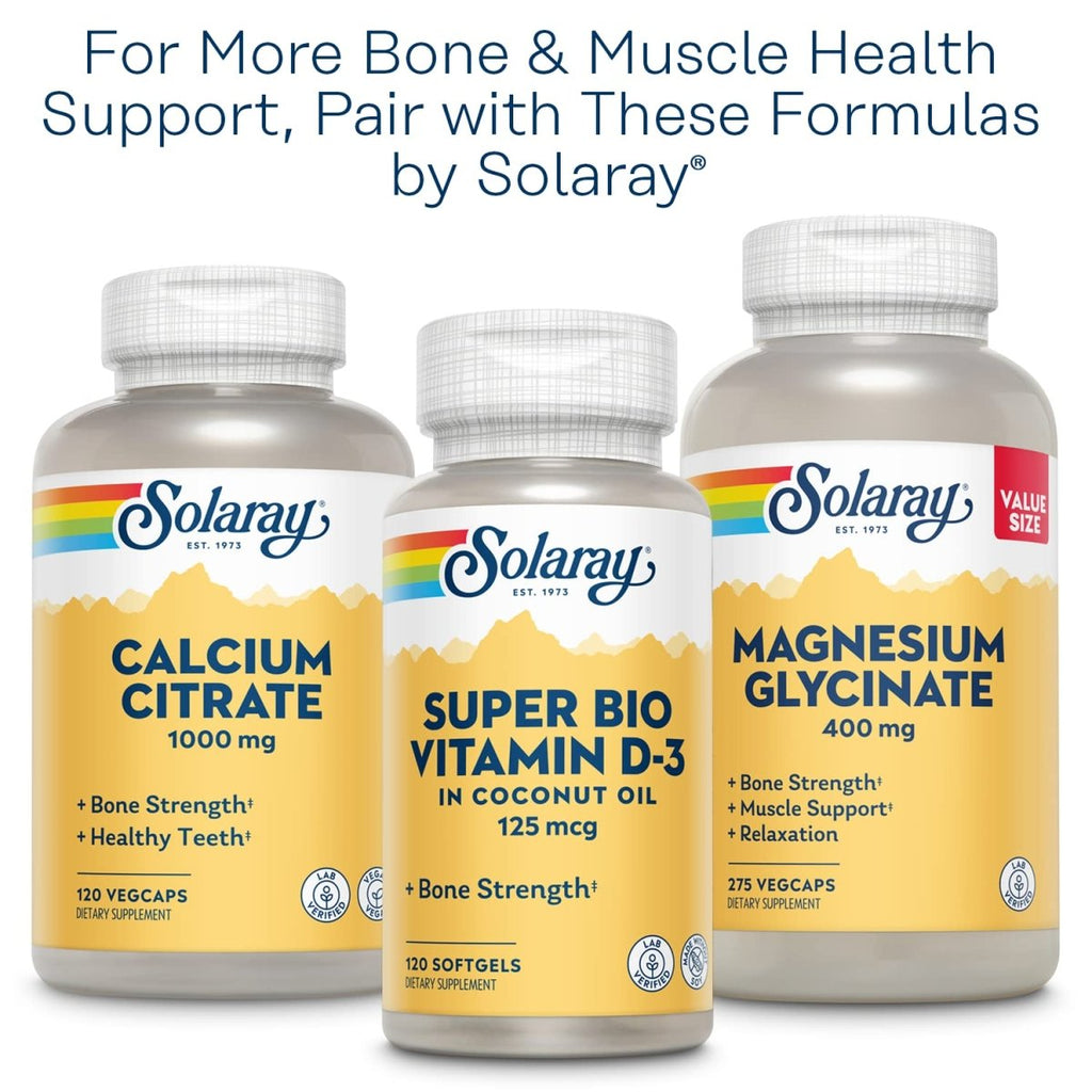 Solaray Magnésium Chélaté Acides Aminés 200 mg, Complément de Magnésium Chélaté pour la Santé Osseuse, la Santé Cardiaque et le Soutien de la Fonction Musculaire, Végétalien, Garantie de Remboursement de 60 Jours, 100 Portions, 100 VegCaps