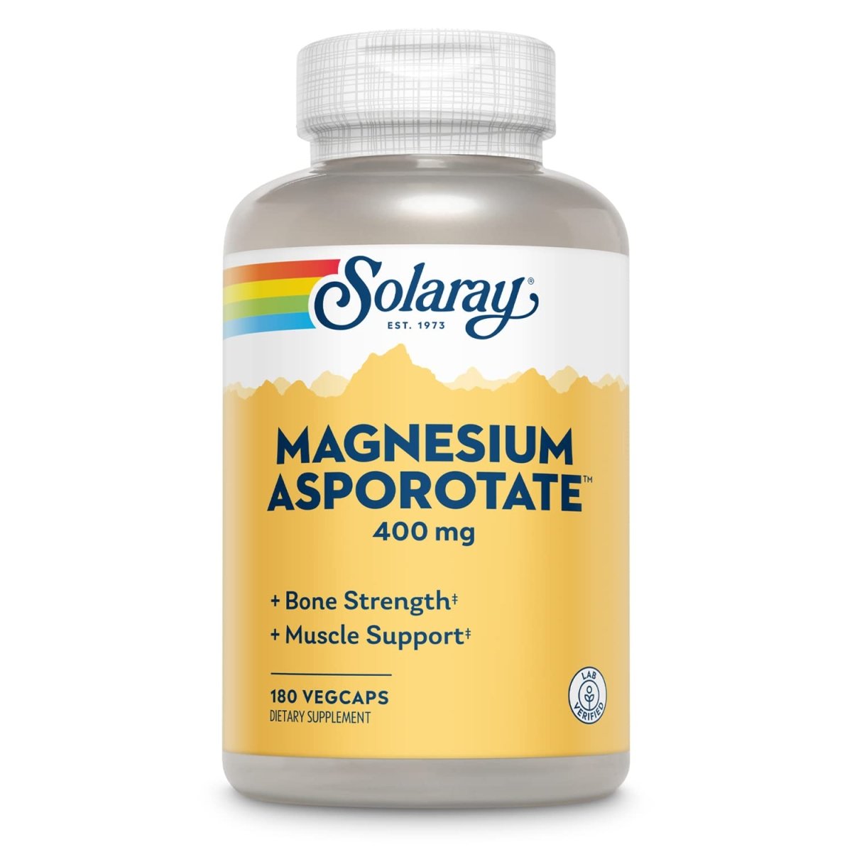 Solaray Magnesium Asporotate 400 mg 180 VegCaps
