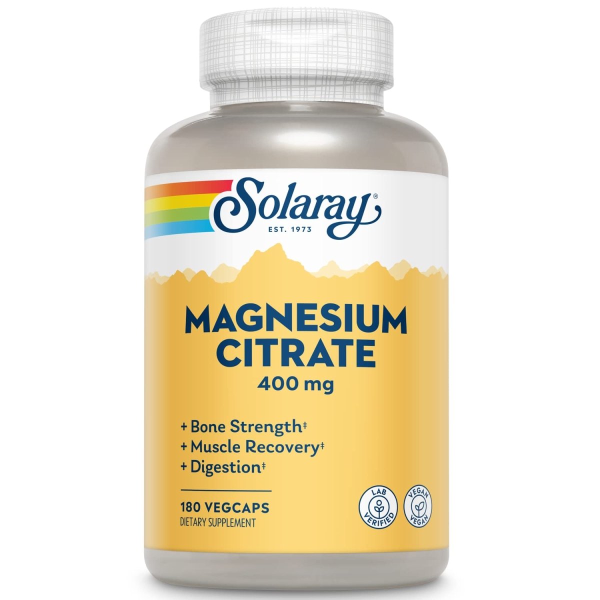 Solaray Citrate de Magnésium 400 mg - 180 Comprimés