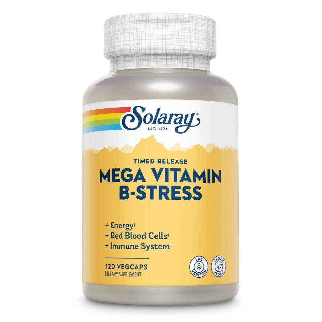 SOLARAY Mega Vitamine B-Stress, 120 VegCaps