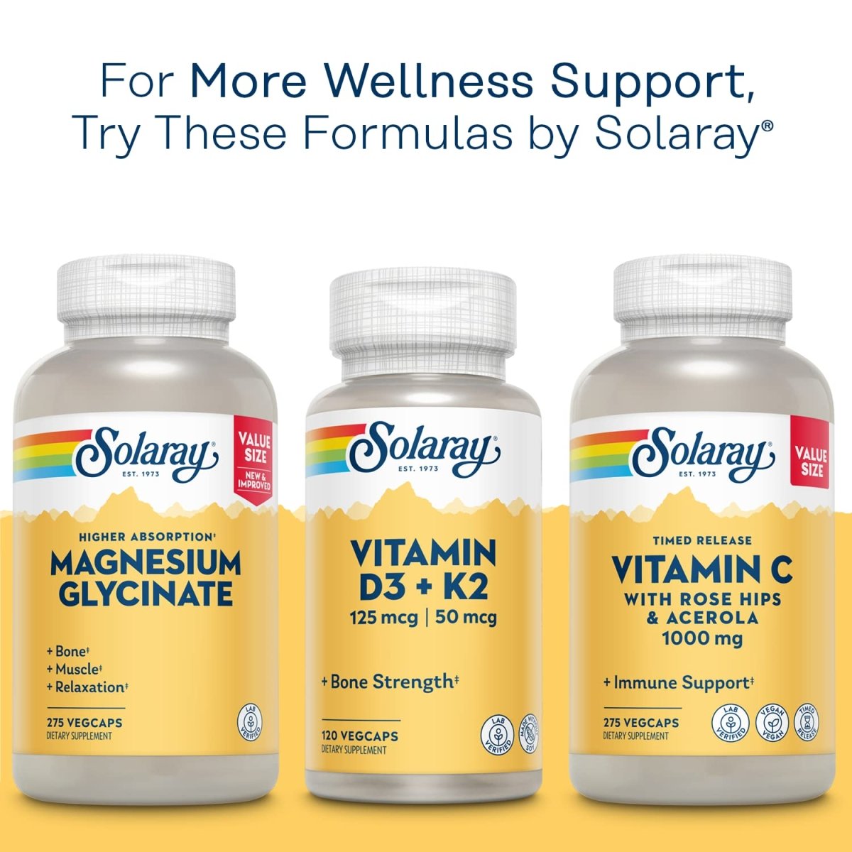 SOLARAY Mega Vitamine B-Stress, 120 VegCaps