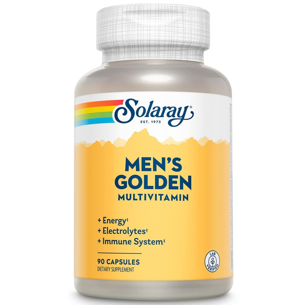 Solaray Men's Golden Multi-Vitamin Capsules 90 Count