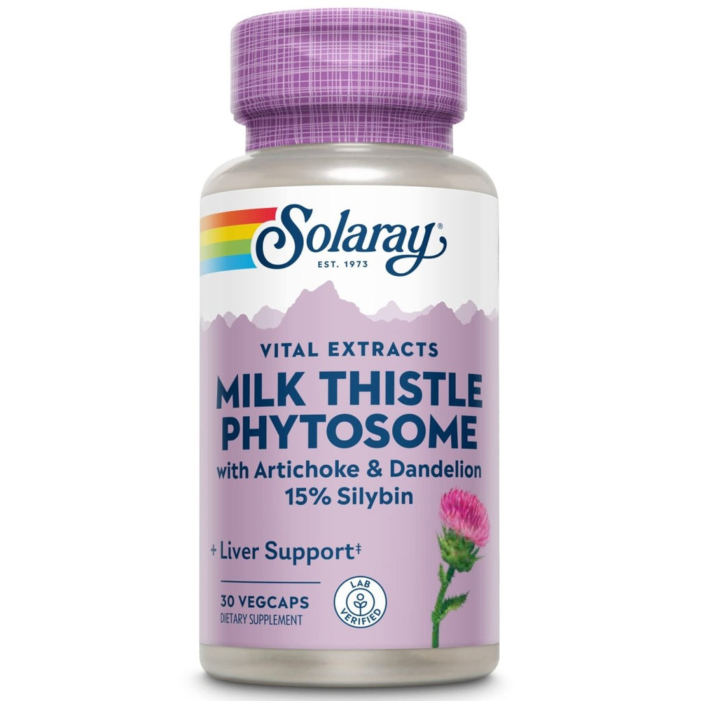 SOLARAY Supplément de Phytosome de Chardon-Marie, 200 mg, 30 comprimés