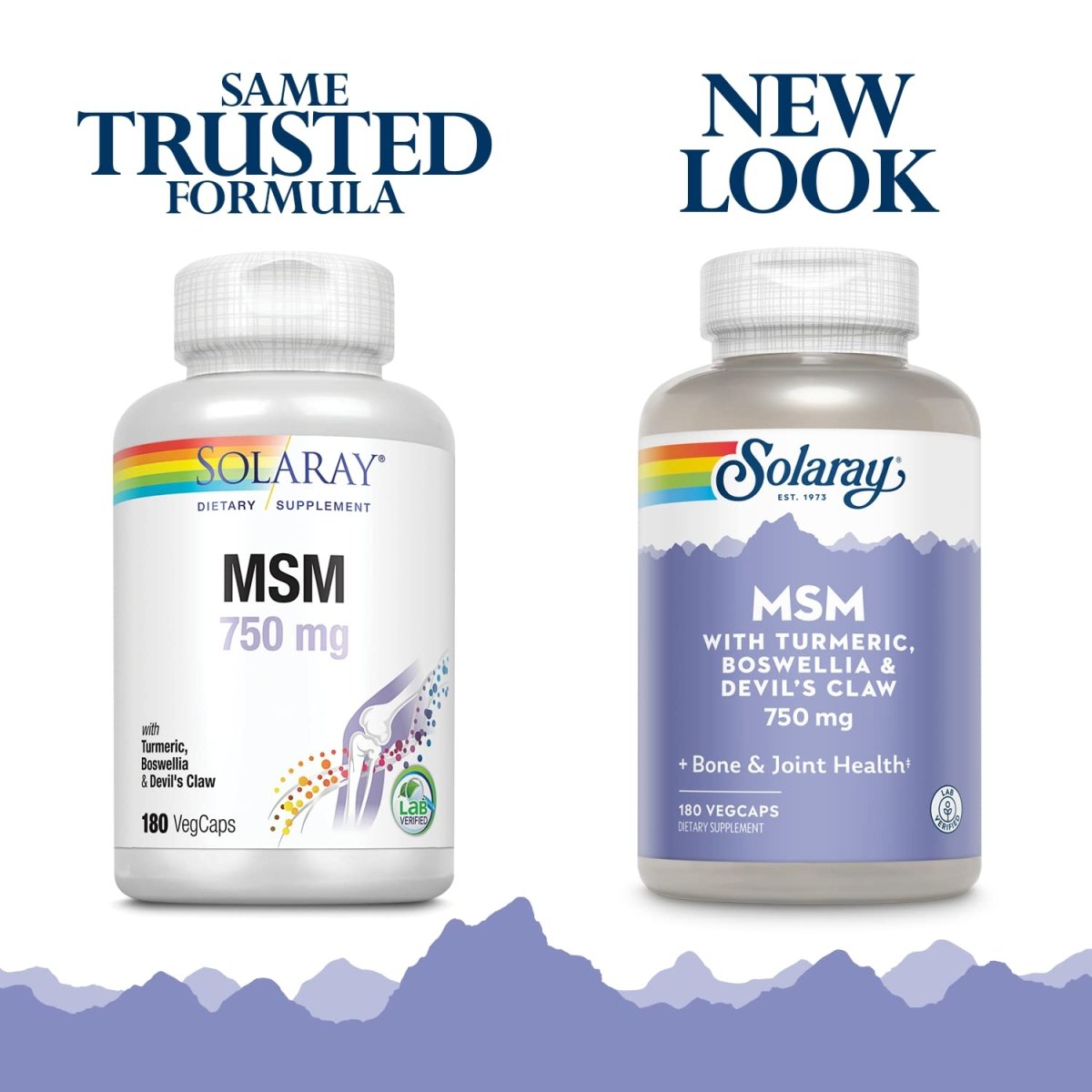 SOLARAY MSM 180 gélules 750 mg