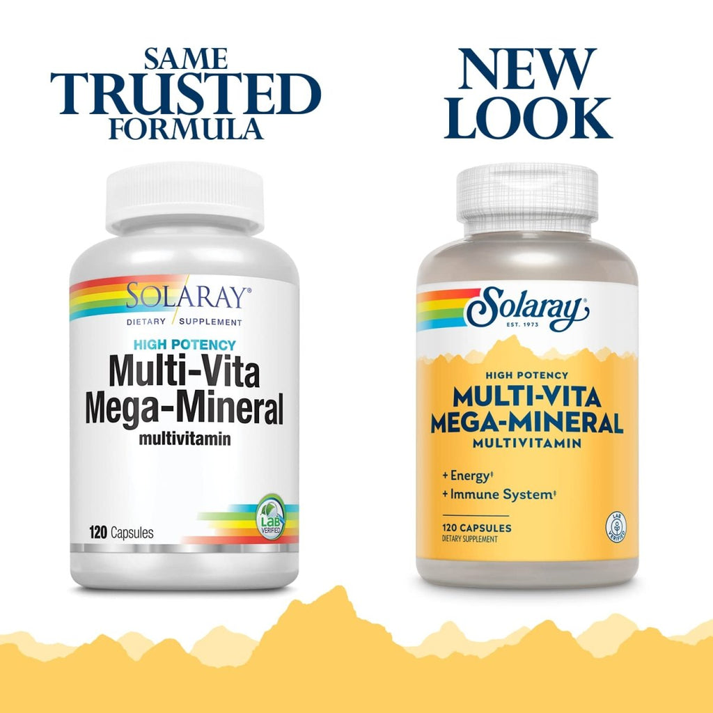 SOLARAY Multi-Vita Méga-Minéral Gélules Multivitaminées 120 Unités