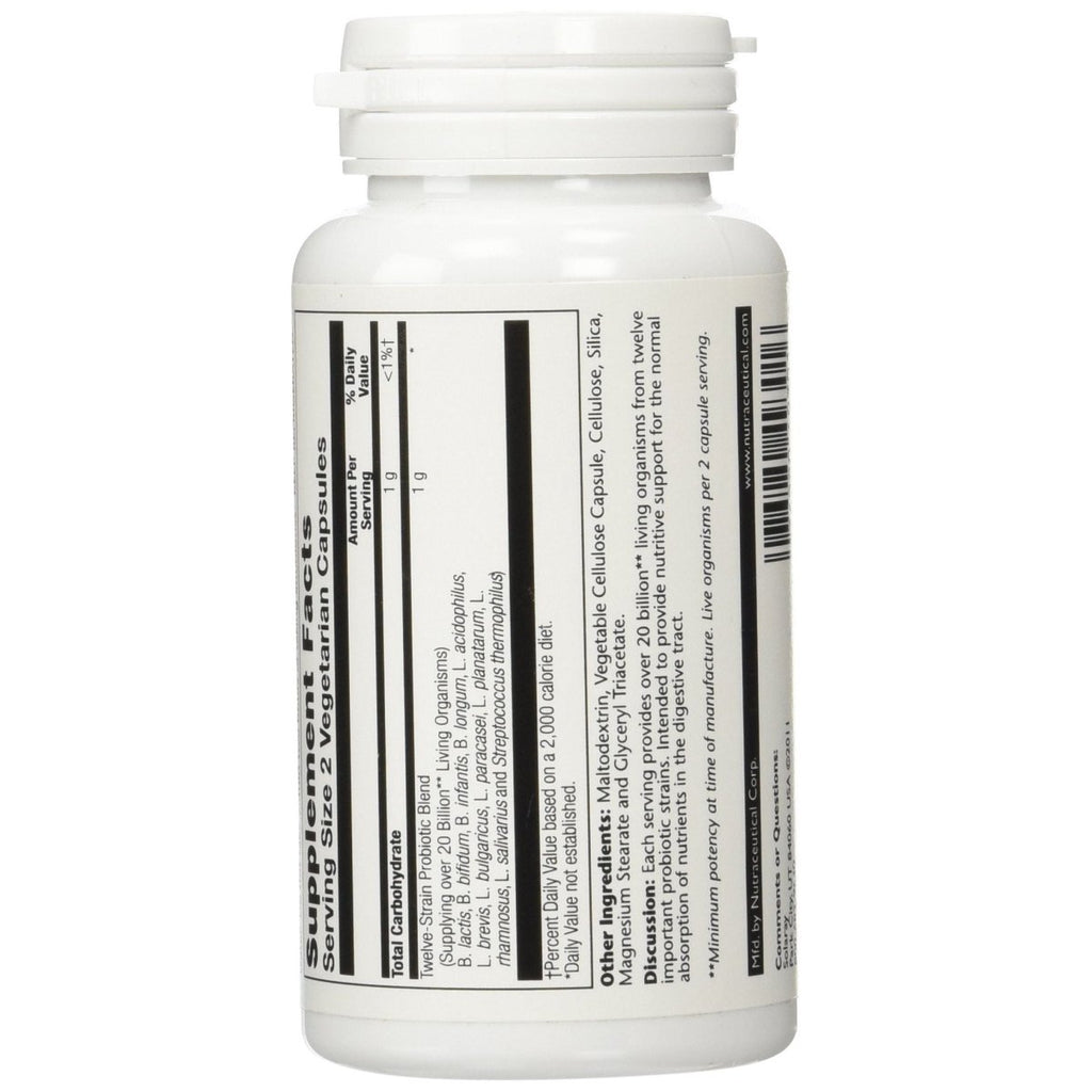 Solaray Multidophilus 12, complément alimentaire, 50 capsules