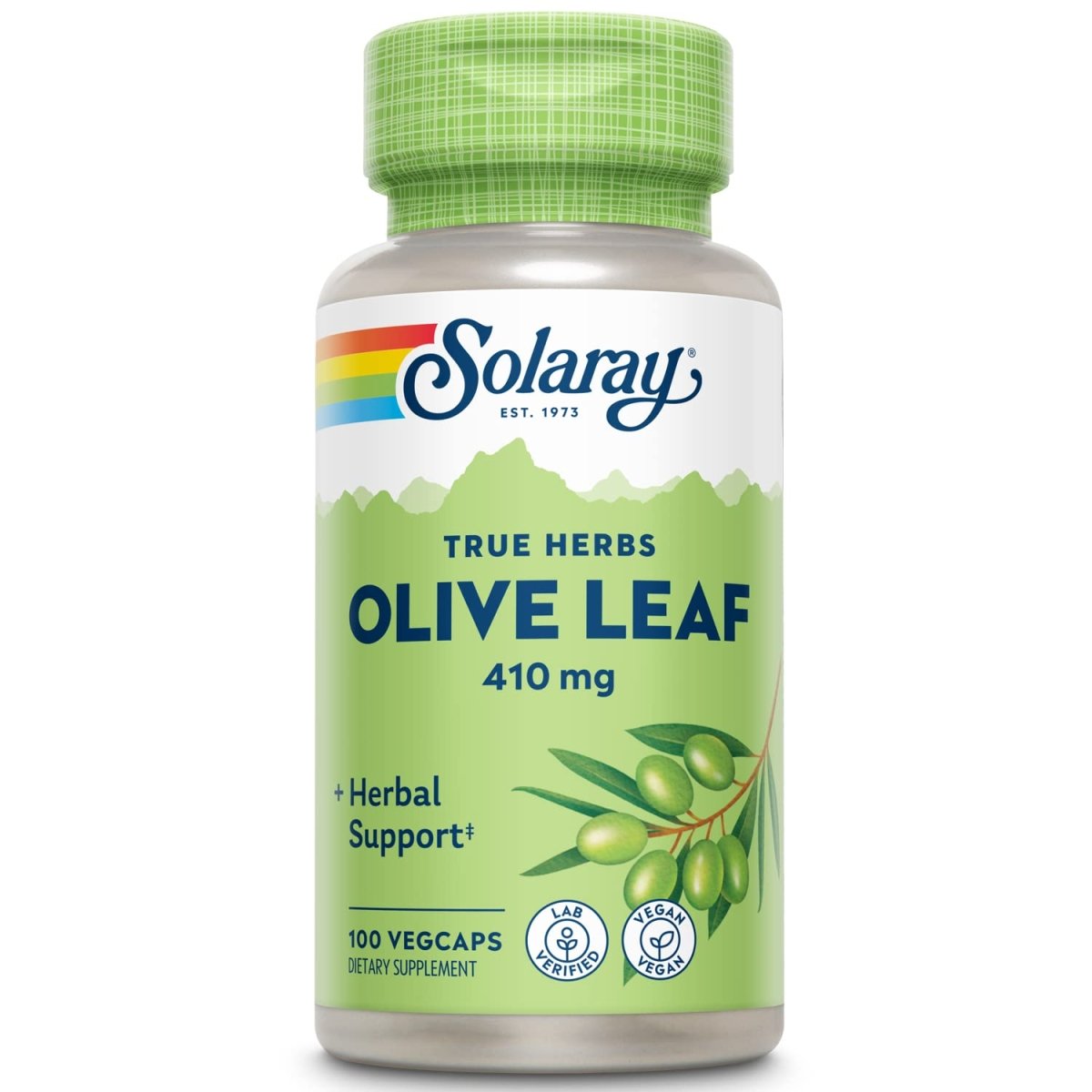 SOLARAY Feuilles d'Olivier Gélules, 410 mg 100 unités