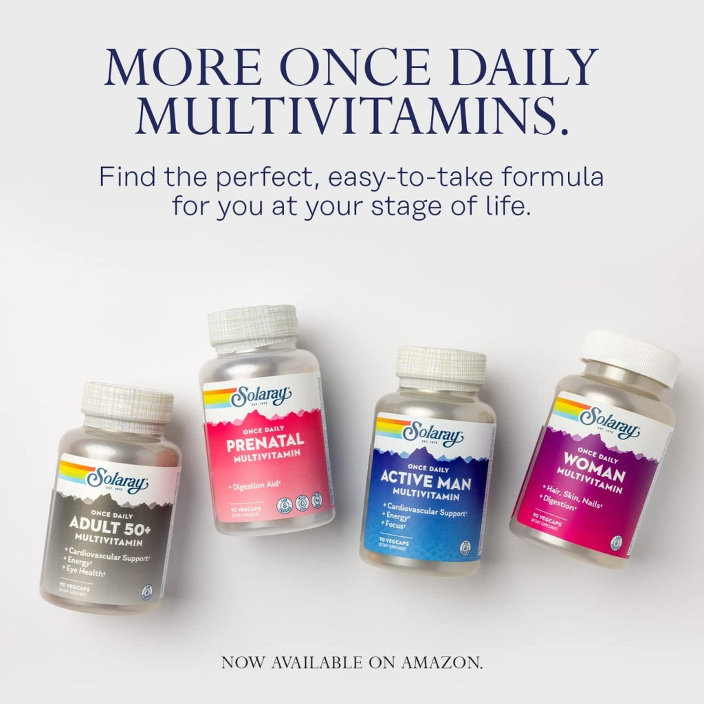 SOLARAY Once Daily High Energy Multivitamin 60 Vcaps
