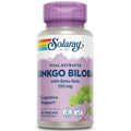 SOLARAY Extrait de feuille de Ginkgo Biloba Quotidien - Favorise la circulation sanguine, la mémoire et les fonctions cérébrales (60 gélules végétales) (60 gélules végétales)