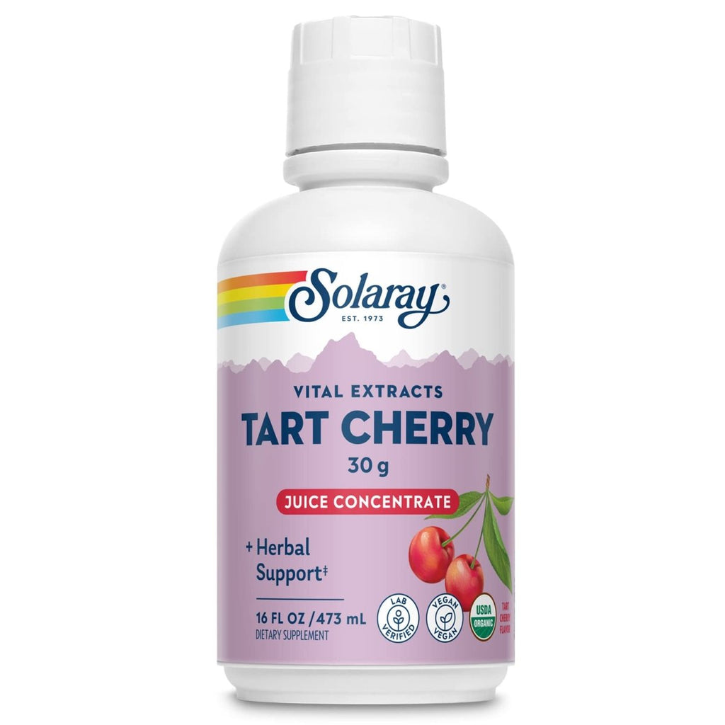 Solaray Organic Tart Cherry 100% Juice Concentrate 16 Servings 16 fl oz