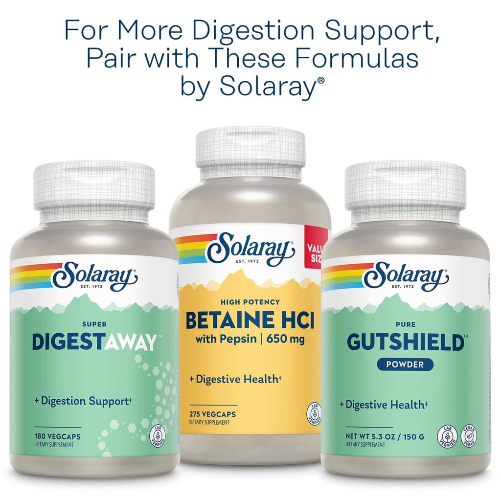 SOLARAY Pancreatin 1300 90 VegCaps, 90 Serv.