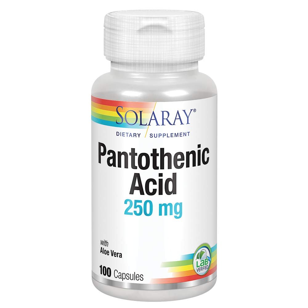 SOLARAY Acide Pantothénique 250 mg - 100 gélules