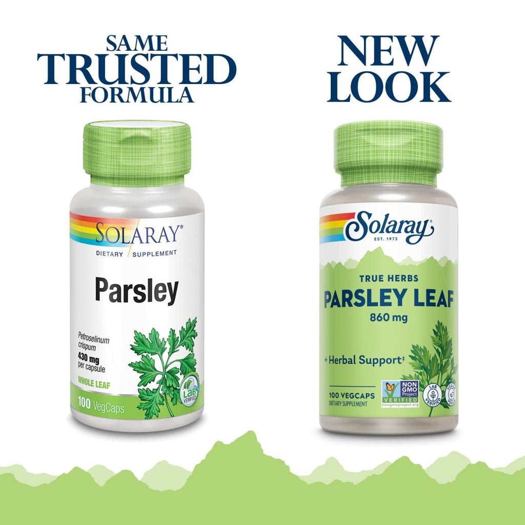 Solaray Parsley Capsules, 860 mg 100 Count