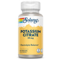 Solaray Citrate de potassium, Équilibre électrolytique sain, Soutien de la fonction nerveuse et musculaire, Végétalien, 60 gélules végétales