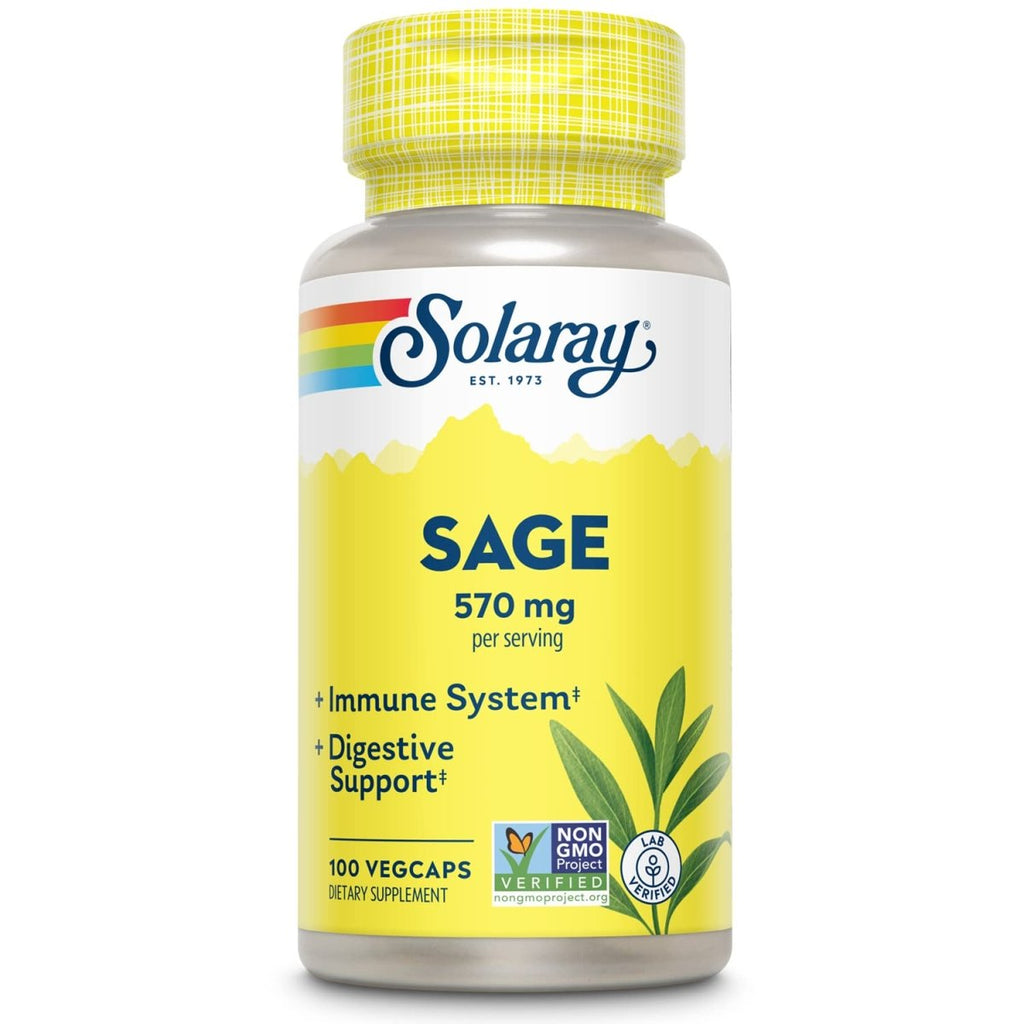 SOLARAY Sage Leaf 570mg per Serving 100 VegCaps