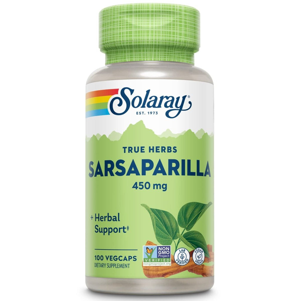 SOLARAY Racine de Salsepareille, Gélules végétales (Btl-Plastique) 450mg 100 gél.