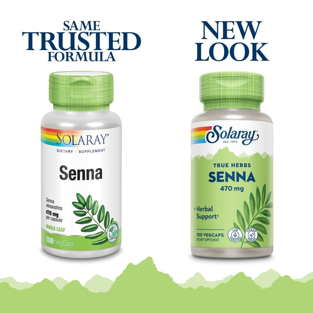 SOLARAY Senna Leaf, Veg Cap (Btl-Plastic) 470mg 100ct