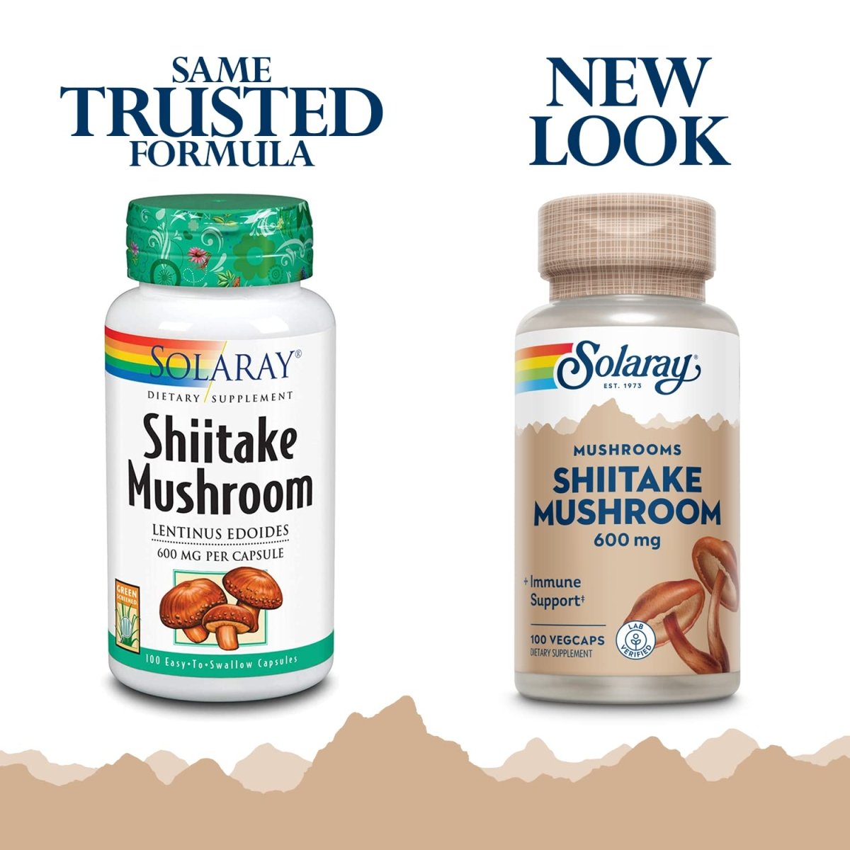 SOLARAY Shiitake 600 mg 100 Gélules
