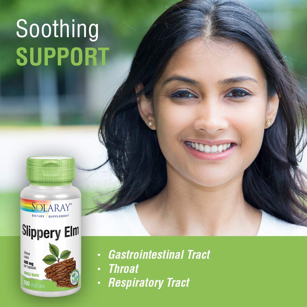 SOLARAY Slippery Elm Bark 400mg 100 VegCaps