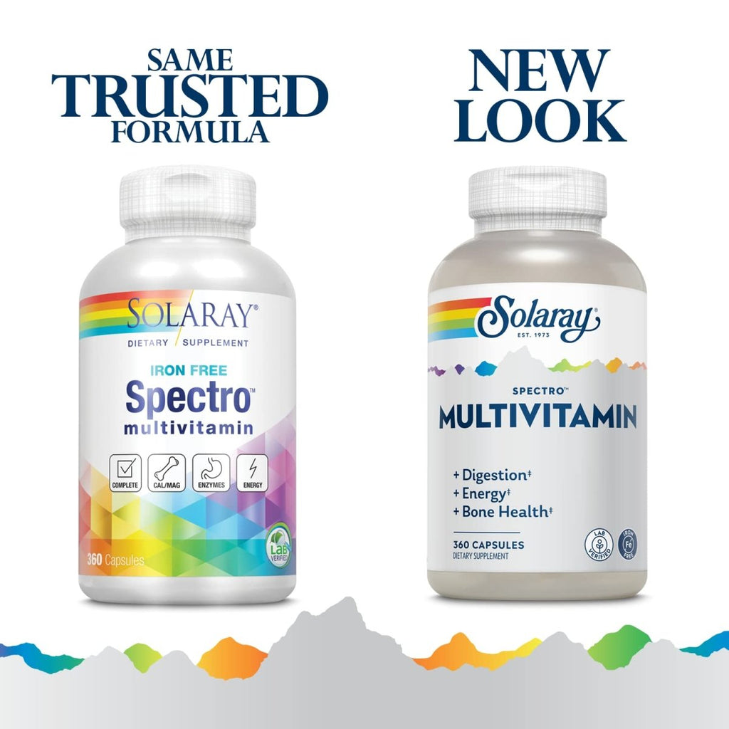 SOLARAY Spectro Multivitamin, No Iron 250 Caps