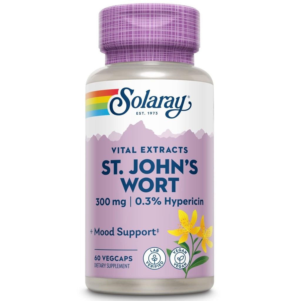 SOLARAY St Johns Wort Aerial Extract 300 mg, Once Daily 60ct