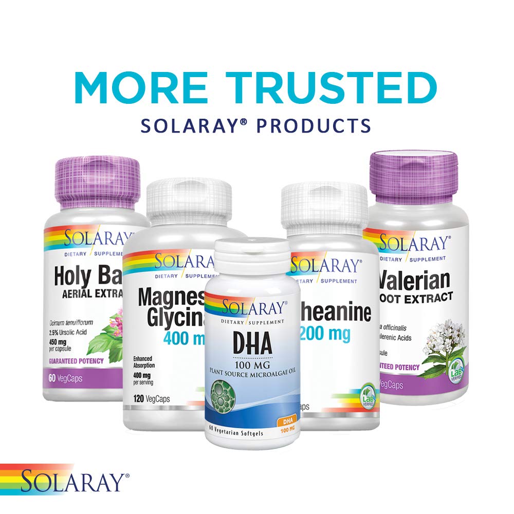SOLARAY St. Johns Wort Aerial Extract 450mg Two Daily 60ct, 30 Serv.