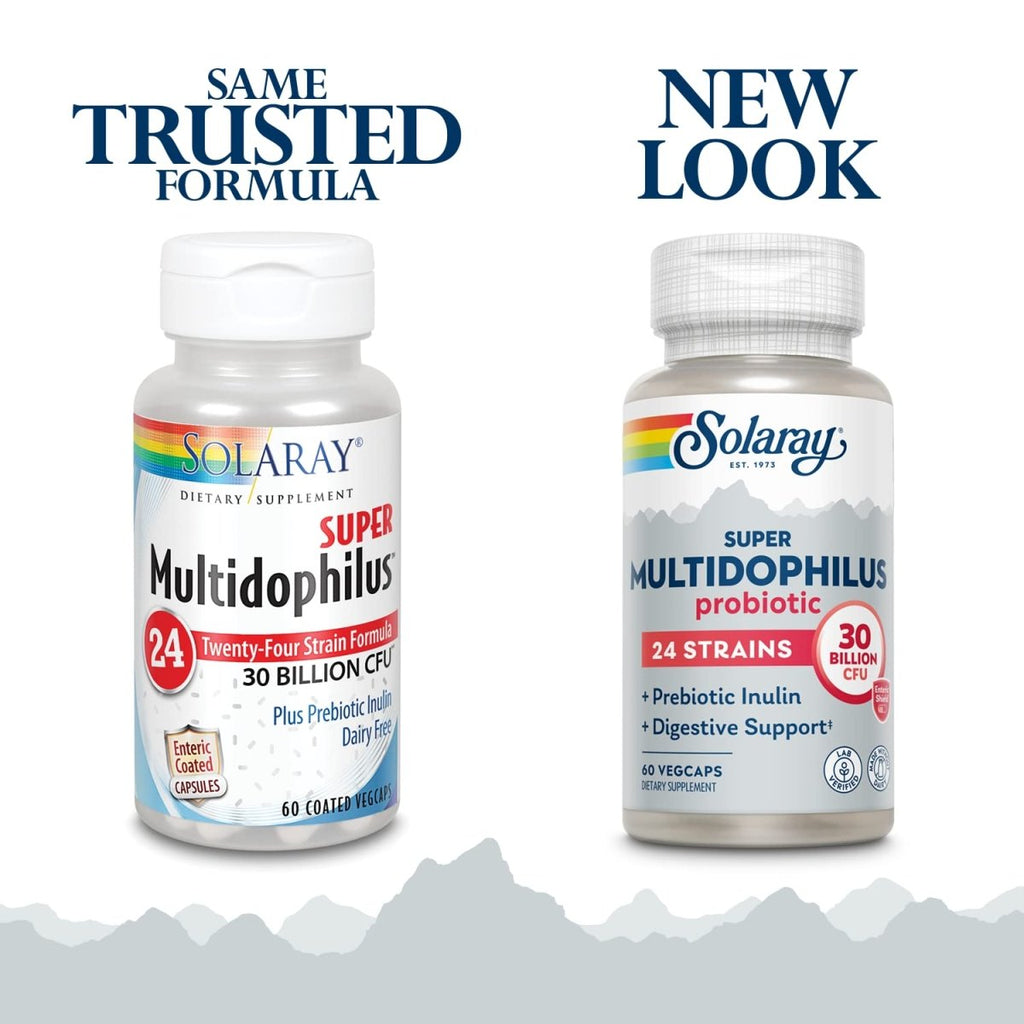 SOLARAY Super Multidophilus 24 Strain Probiotic 30 Billion CFU