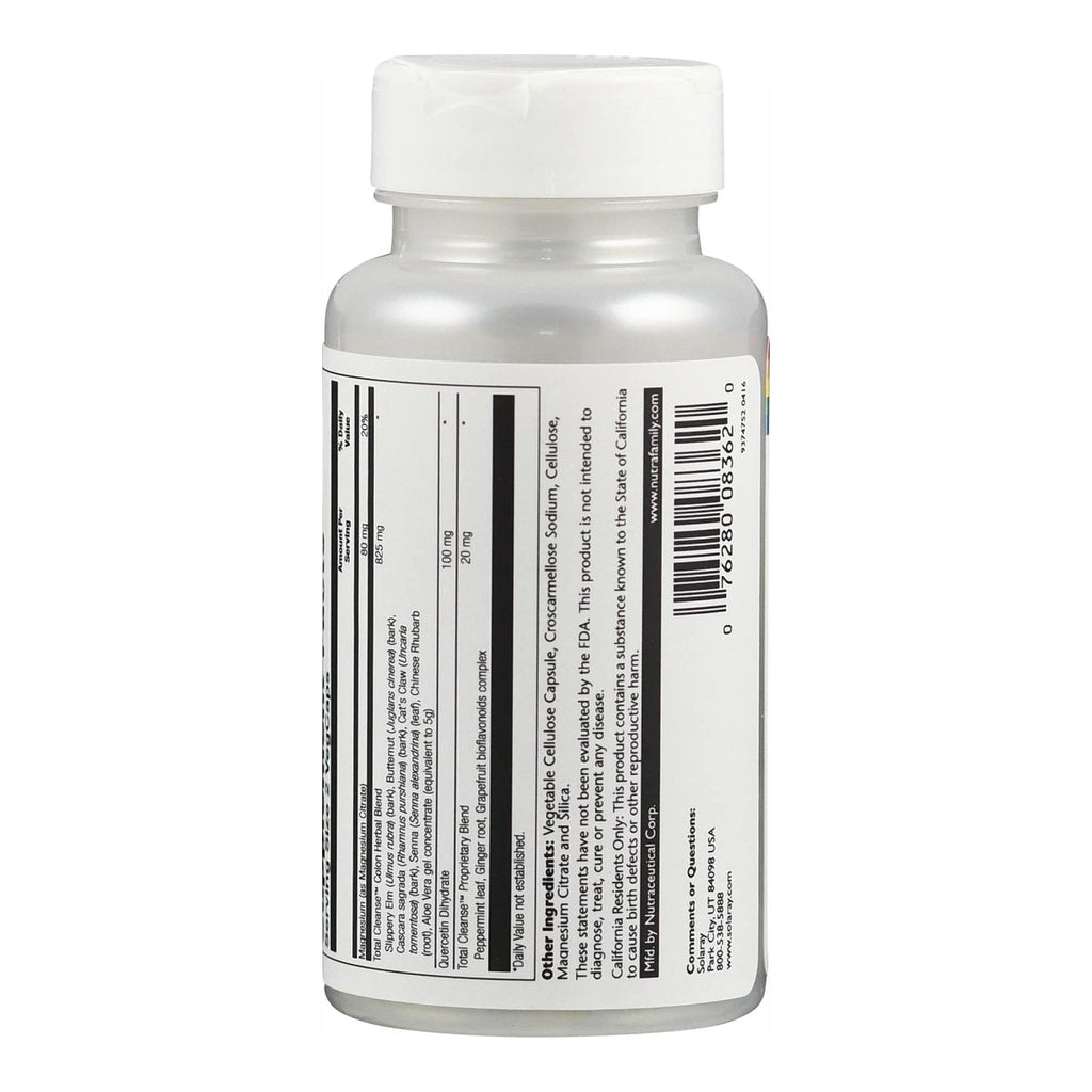 SOLARAY Total Cleanse Colon, Veg Cap (Btl-Plastic) 60 Count