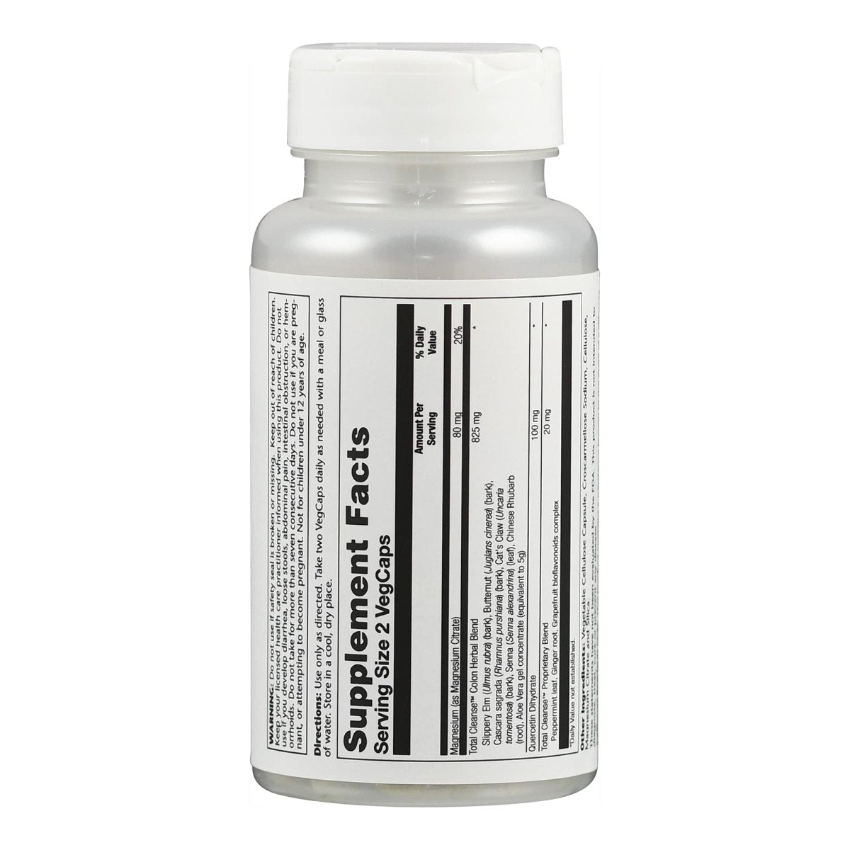 SOLARAY Total Cleanse Colon, Veg Cap (Btl-Plastic) 60 Count
