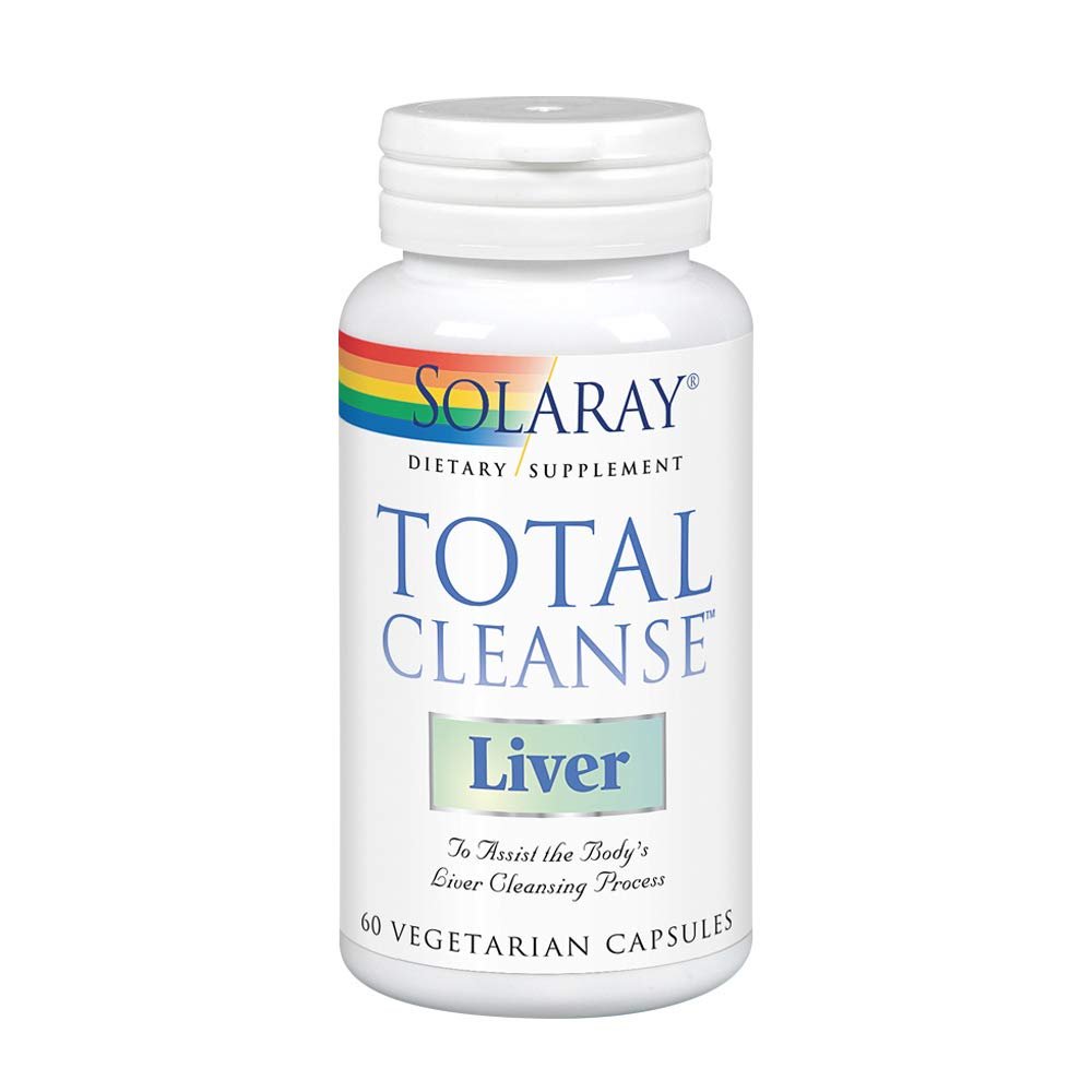 SOLARAY Total Cleanse Foie - Chardon-Marie, Pissenlit et plus encore pour un soutien nettoyant sain - 60 capsules (lot de 1)