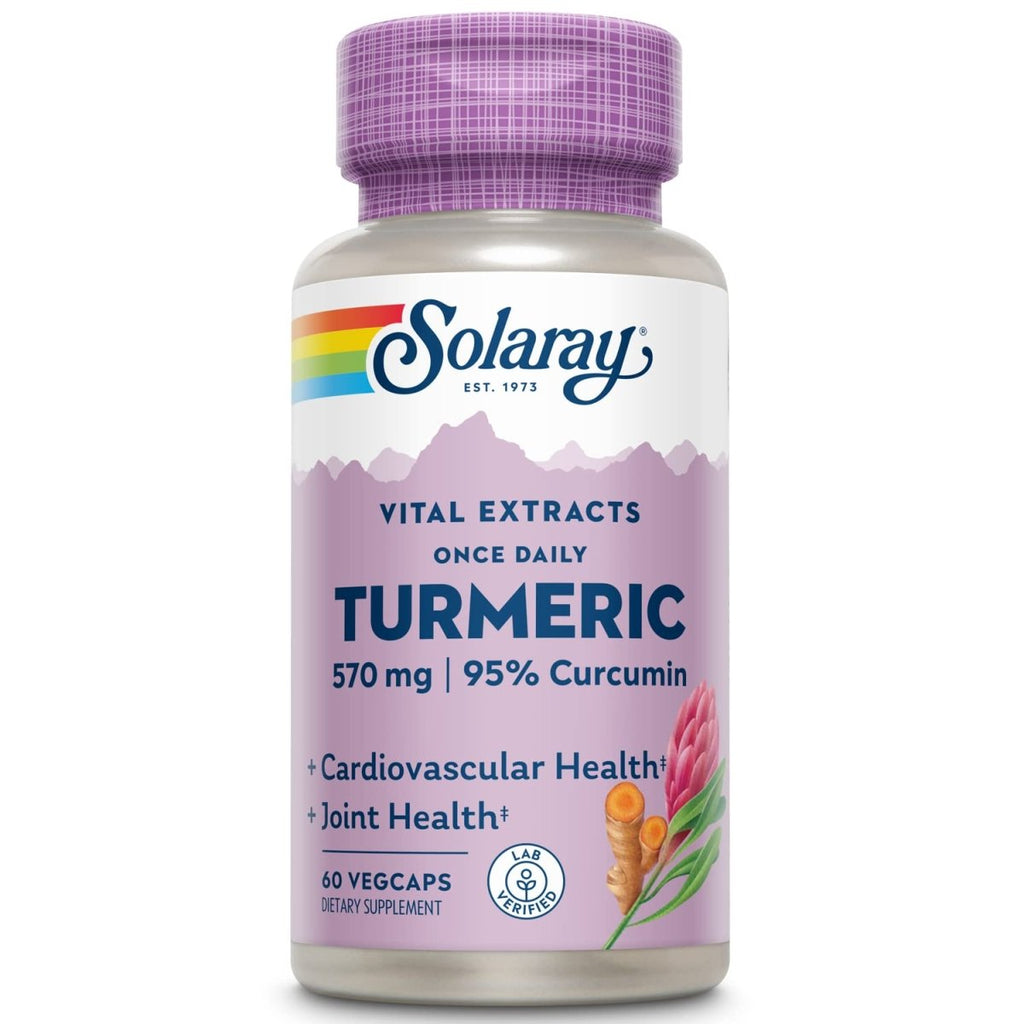 SOLARAY Extrait de Racine de Curcuma 600mg 60 Gélules Végétales