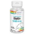 SOLARAY Biotine à libération prolongée en deux étapes 5000 mcg 60 gélules végétales