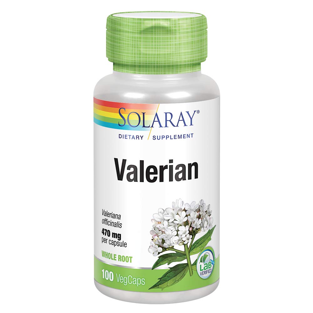 SOLARAY Valériane 470mg Soutien à la relaxation (100 gélules)