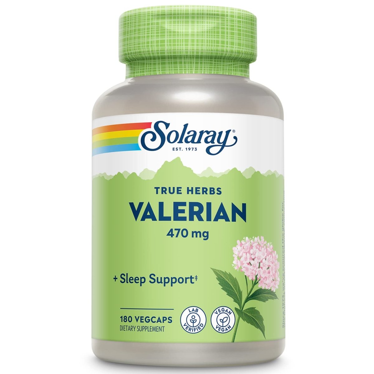 SOLARAY Valériane 470mg Soutien à la relaxation (180 comprimés)